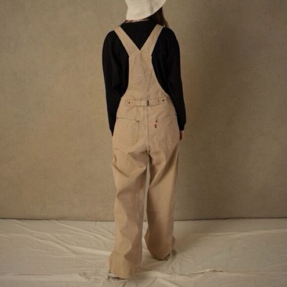 RARE Levi's(R) RED Utility Overalls WANDERING TIME Womens Sz XS - Picture 4 of 9